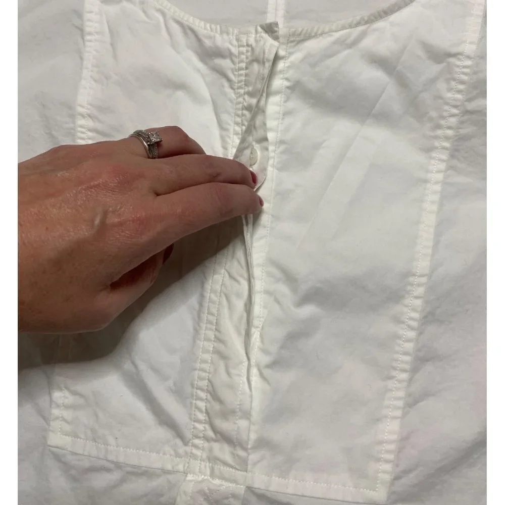 A.L.C. Kyrie White Cotton Top-sz 10 - Picture 12 of 12